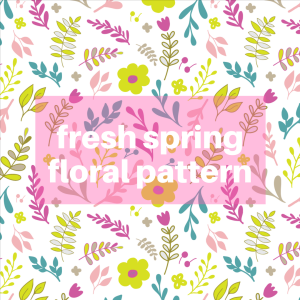 Floral spring pattern